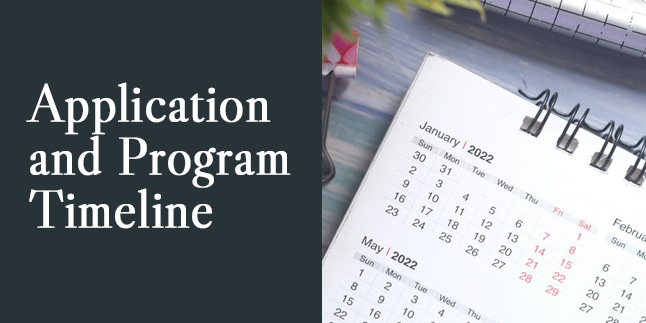 Application and Program Timeline